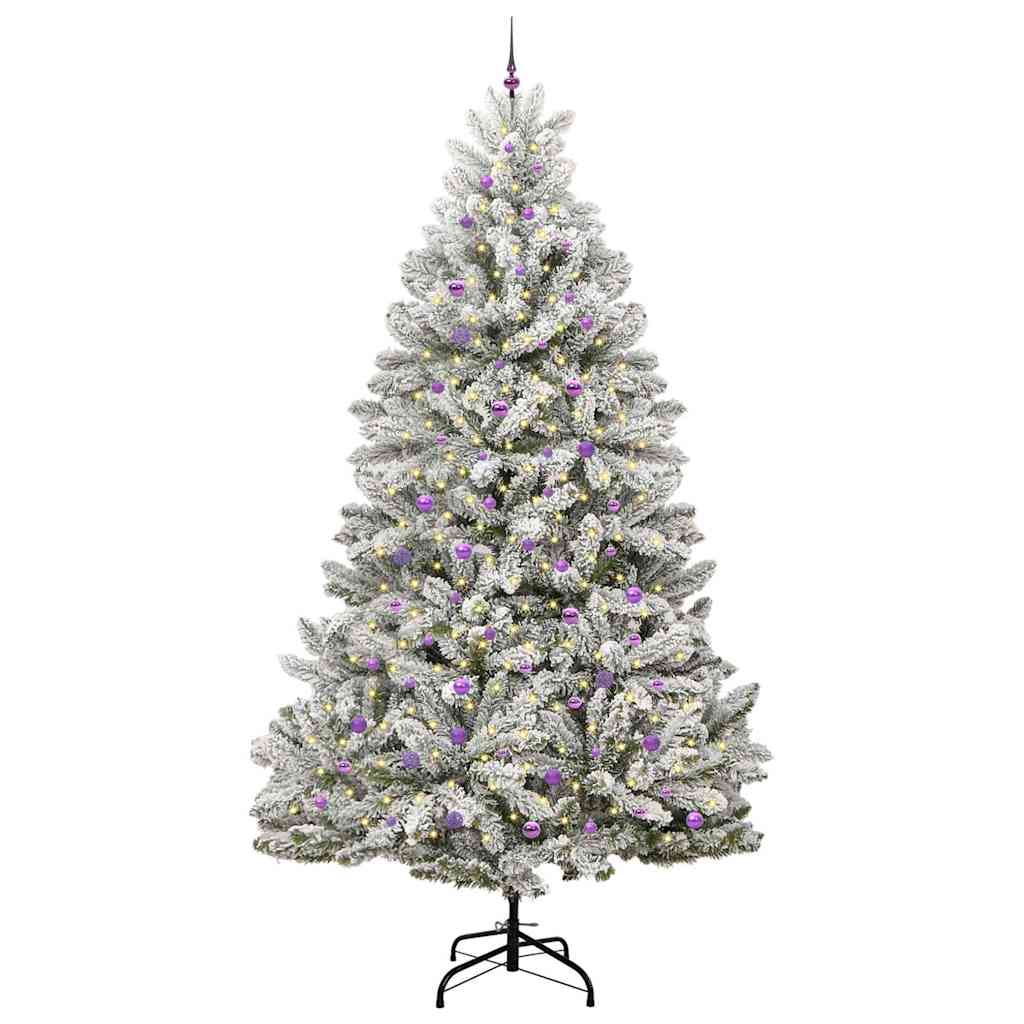 Vidaxx künstlicher Weihnachtsbaum mit 300 LED grün und weiß, 300 cm PVC und Metall