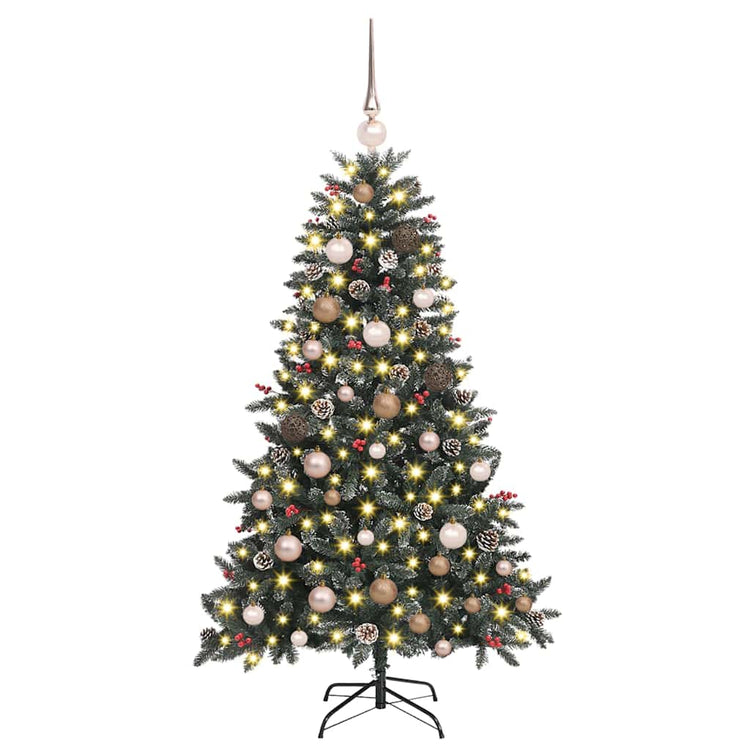 Vidaxx künstlicher Weihnachtsbaum mit 150 LED grün, 150 cm PVC und Kunststoff und Stahl