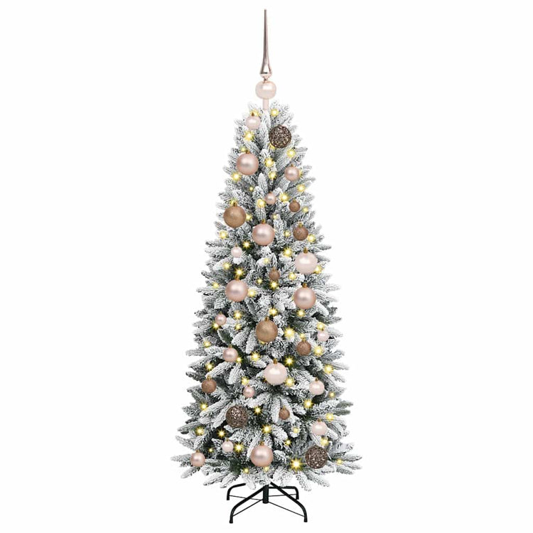 Vidaxx künstlicher Weihnachtsbaum weiß 120 cm PVC und Kunststoff und Stahl und PE