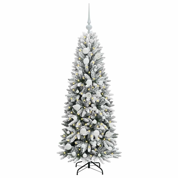 Vidaxx künstlicher Weihnachtsbaum weiß 120 cm PVC und Kunststoff und Stahl und PE
