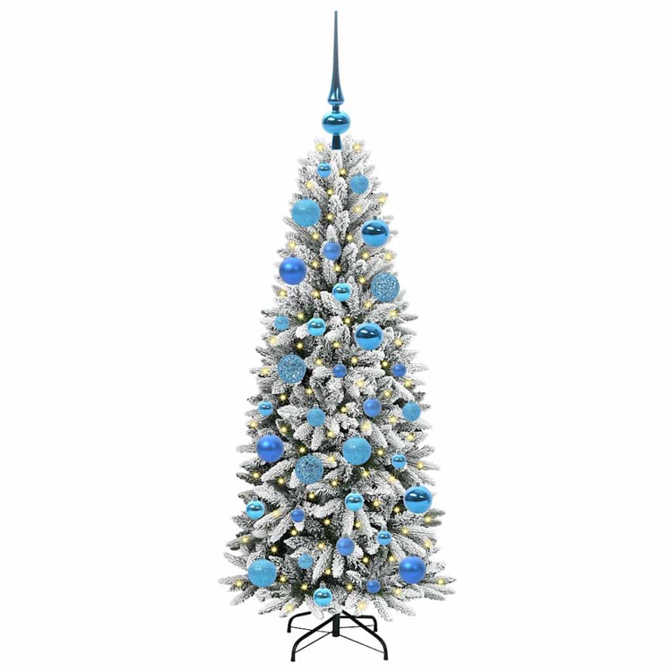 Vidaxx künstlicher Weihnachtsbaum weiß 120 cm PVC und Kunststoff und Stahl und PE