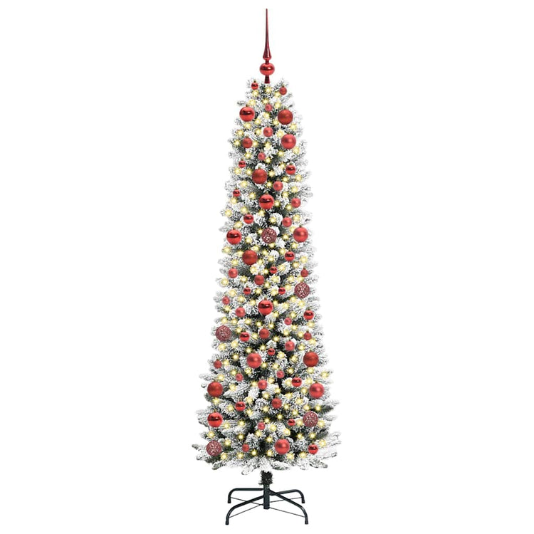 Künstlicher Weihnachtsbaum von Vidaxx mit 300 LEDs, weiß, 180 cm, PVC und Metall und Kunststoff