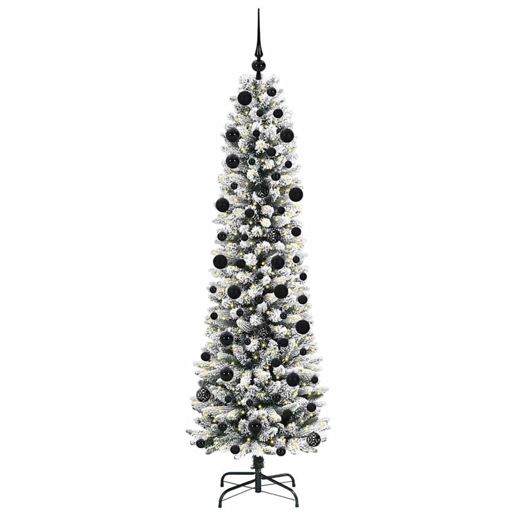 Künstlicher Weihnachtsbaum von Vidaxx mit 300 LEDs, weiß, 210 cm, PVC und Metall und Kunststoff