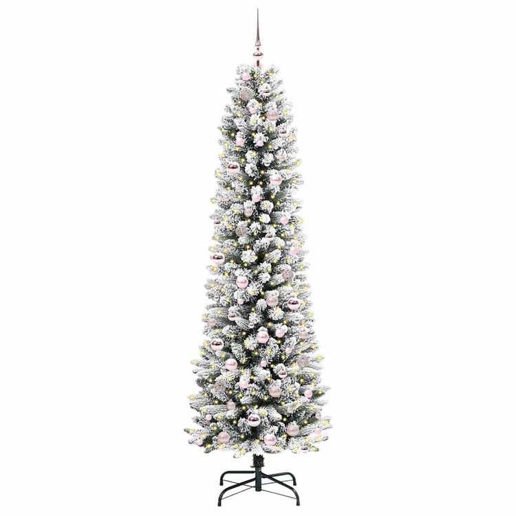 Künstlicher Weihnachtsbaum von Vidaxx mit 300 LEDs, weiß, 210 cm, PVC und Metall und Kunststoff