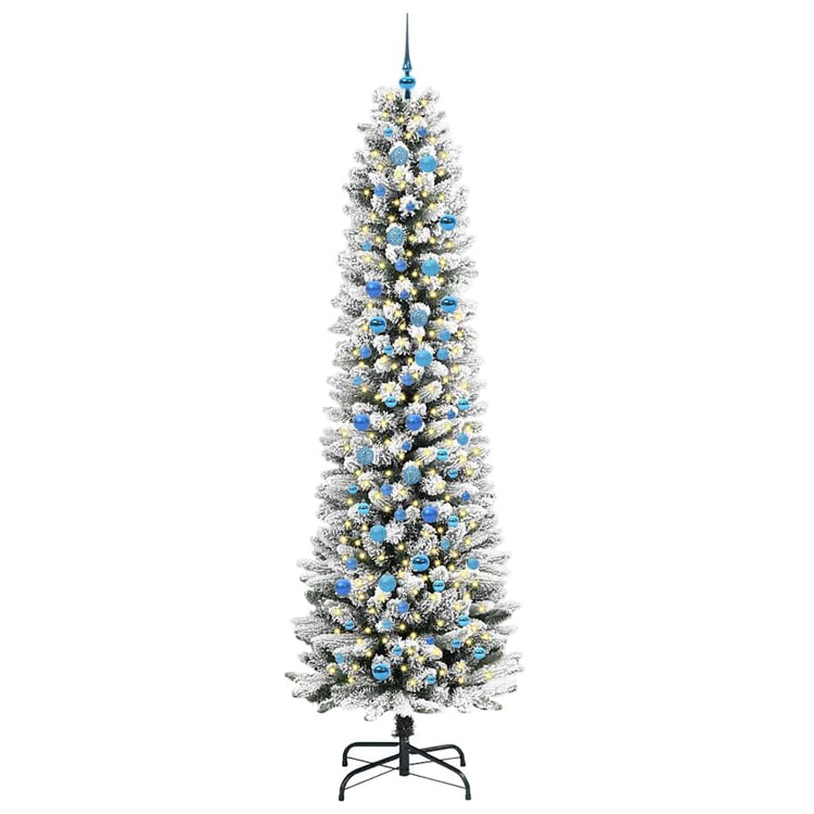 Künstlicher Weihnachtsbaum von Vidaxx mit 300 LEDs, weiß, 240 cm, PVC und Metall und Kunststoff