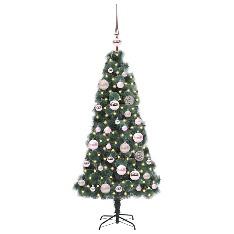 Vidaxx künstlicher beleuchteter Weihnachtsbaum mit Glühbirnen-Set grün 120 cm