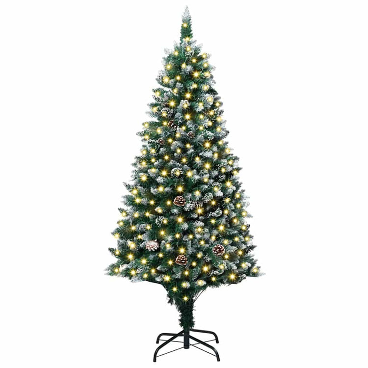 Vidaxx künstlicher Weihnachtsbaum grün 180 cm PVC und Stahl und Kunststoff