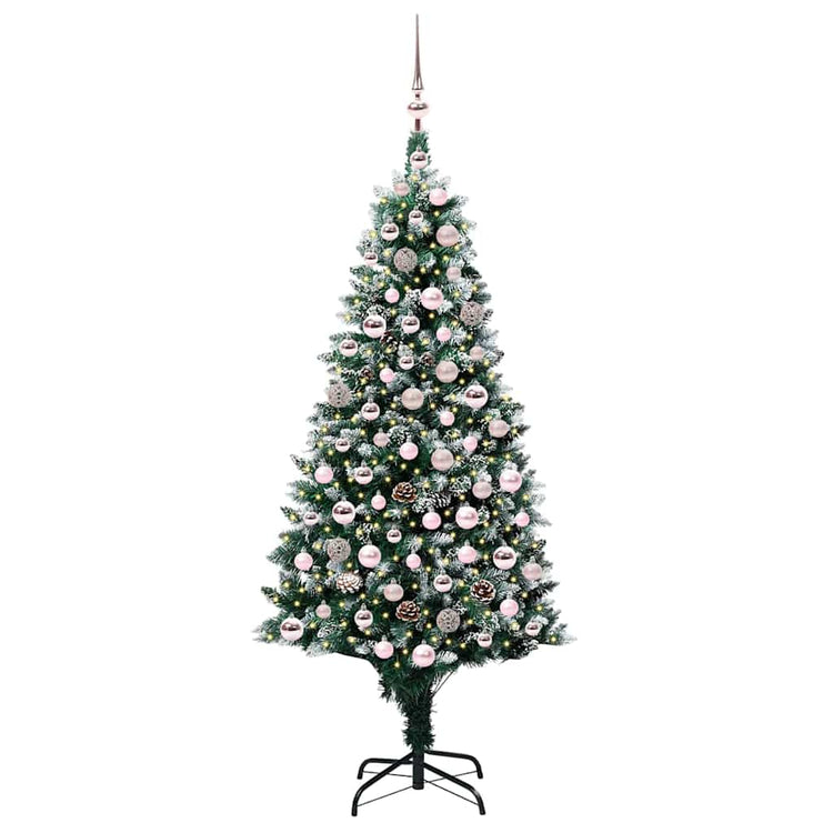 Vidaxx künstlicher Weihnachtsbaum grün 180 cm PVC und Stahl und Kunststoff