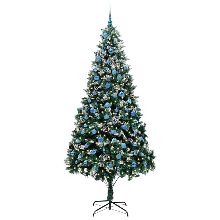 Vidaxx künstlicher Weihnachtsbaum grün 240 cm PVC und Stahl und Kunststoff