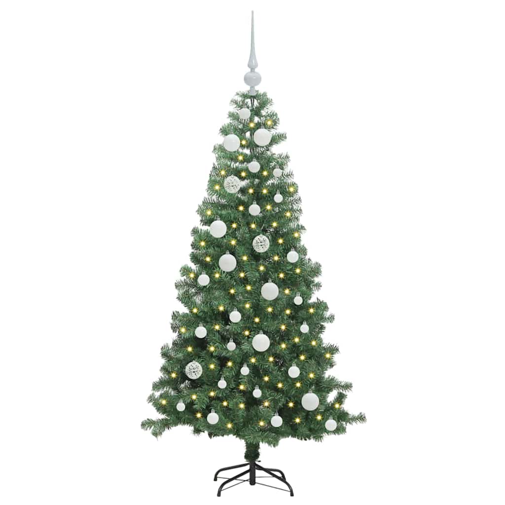 VidaXL Weihnachtsbaum mit 150 LEDs mit standardmäßigem grünem 120 cm PVC