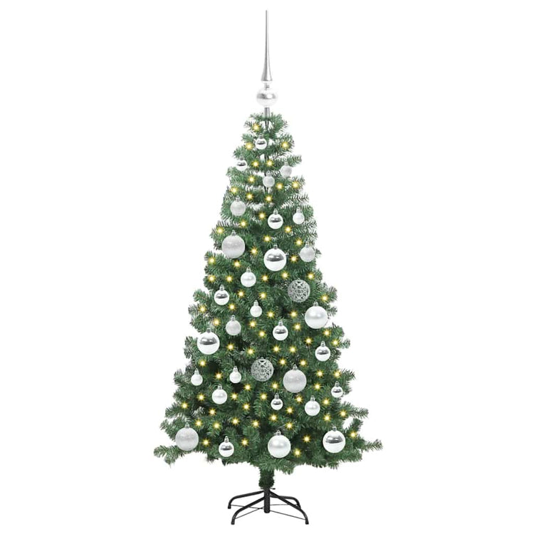 VidaXL Weihnachtsbaum mit 150 LEDs mit standardmäßigem grünem 120 cm PVC
