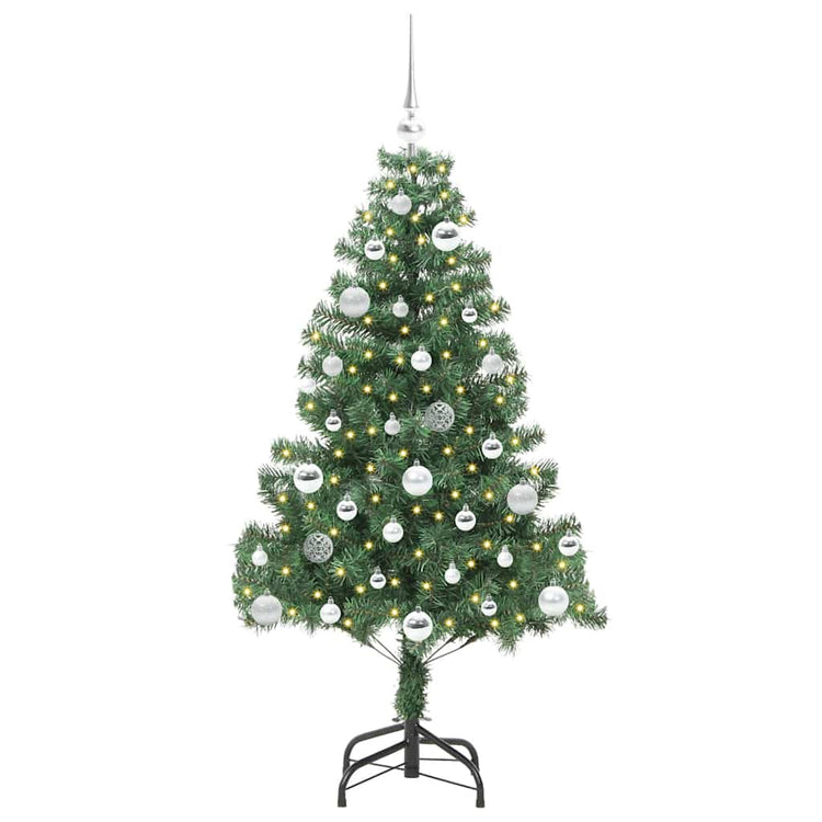 VidaXL Weihnachtsbaum mit 150 LEDs mit standardmäßigem grünem 150 cm PVC