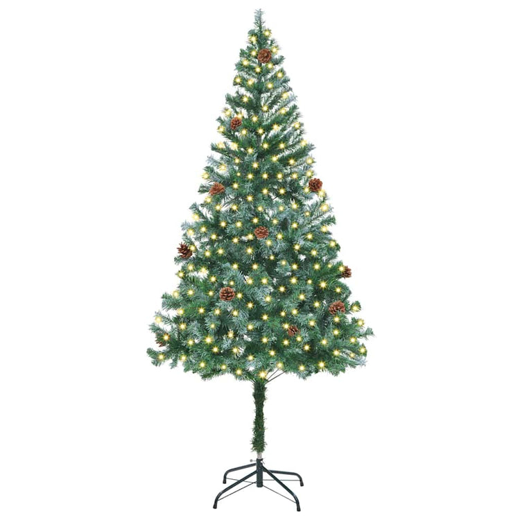Vidaxx künstlicher Weihnachtsbaum mit 300 LED grün 180 cm PVC und Stahl
