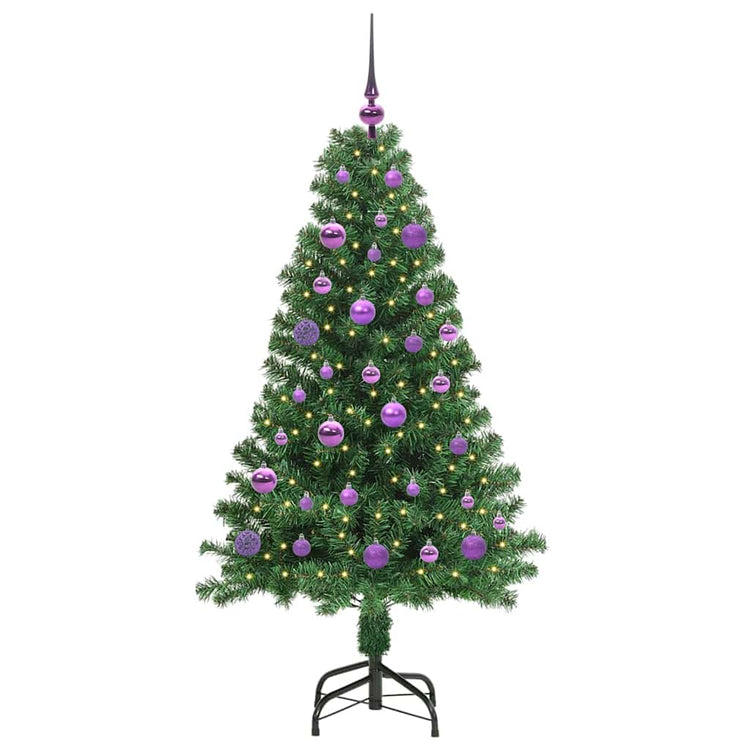 Vidaxx künstlicher Weihnachtsbaum grün 150 cm PVC und Stahl und Kunststoff
