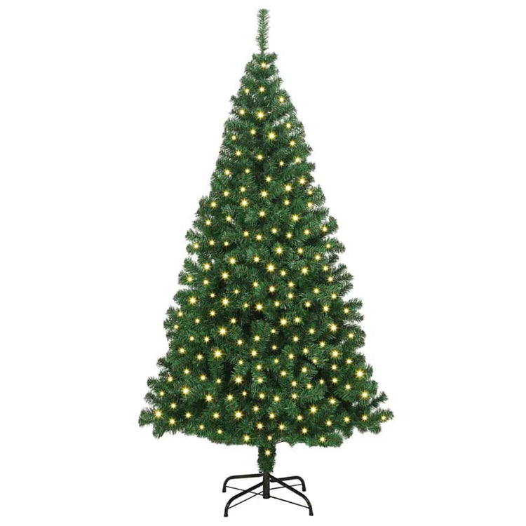 Vidaxx künstlicher Weihnachtsbaum grün 180 cm PVC und Stahl und Kunststoff