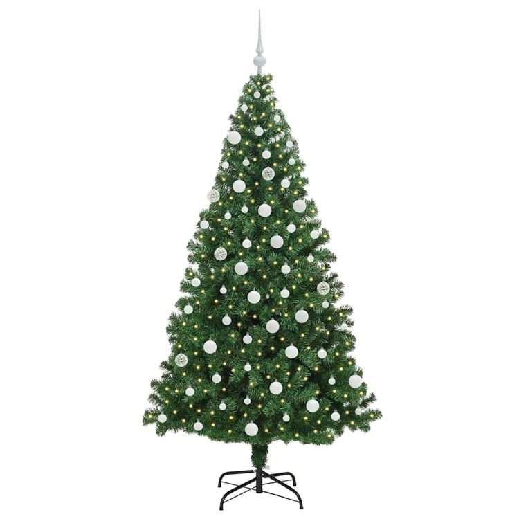 Vidaxx künstlicher Weihnachtsbaum grün 180 cm PVC und Stahl und Kunststoff