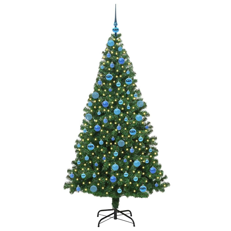 Vidaxx künstlicher Weihnachtsbaum grün 180 cm PVC und Stahl und Kunststoff