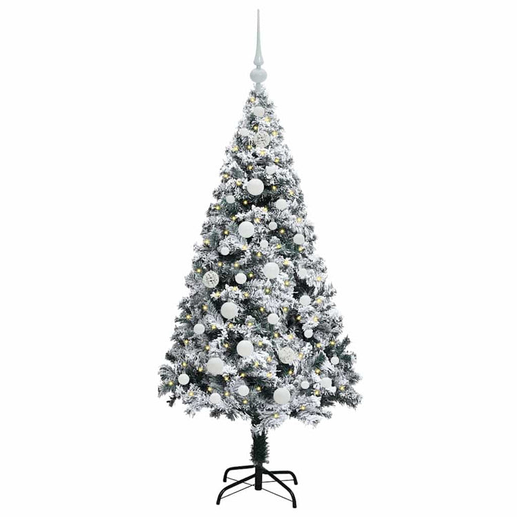 Künstlicher Weihnachtsbaum von Vidaxx mit 150 LEDs, weiß, 150 cm, PVC und Stahl und Kunststoff
