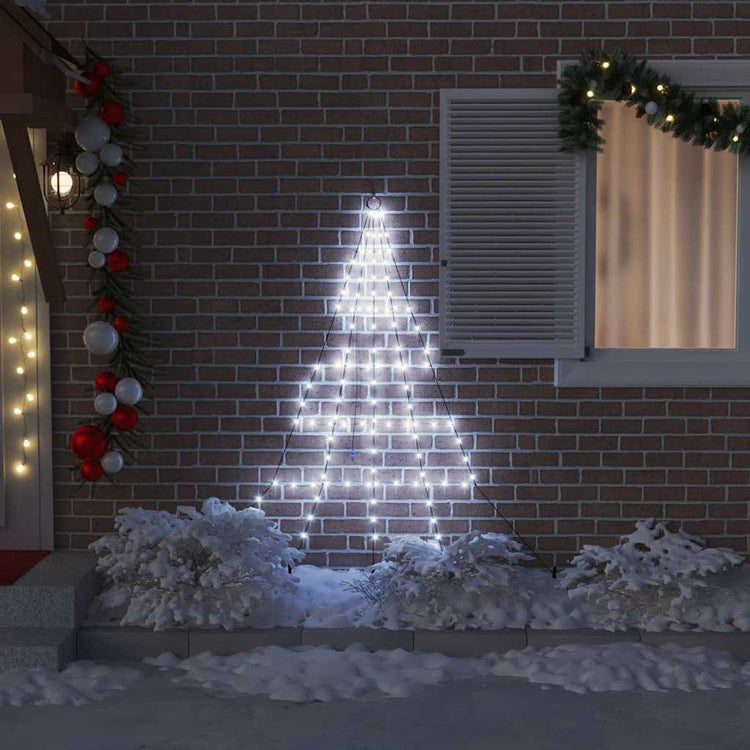 VidaXL LED-Weihnachtsbaum mit Erdspießen kaltweiß 182 cm Metall