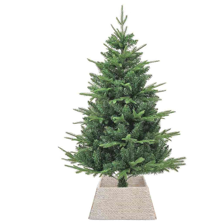 Vidaxx Weihnachtsbaumkragen weiß 60 x 60 x 28 cm Wasserhyazinthe