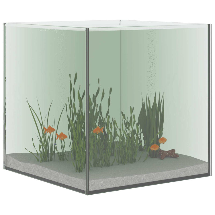 Vidaxx Aquarium mit Stauraum aus transparentem 30 x 30 x 30 cm großem Glas
