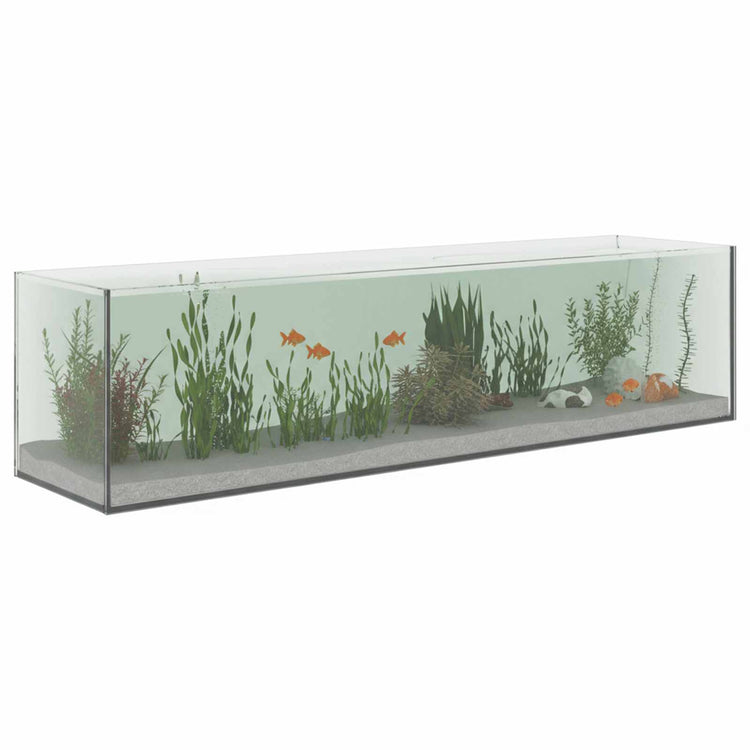 Vidaxx Aquarium mit Aufbewahrung aus transparentem 80 x 20 x 20 cm Glas