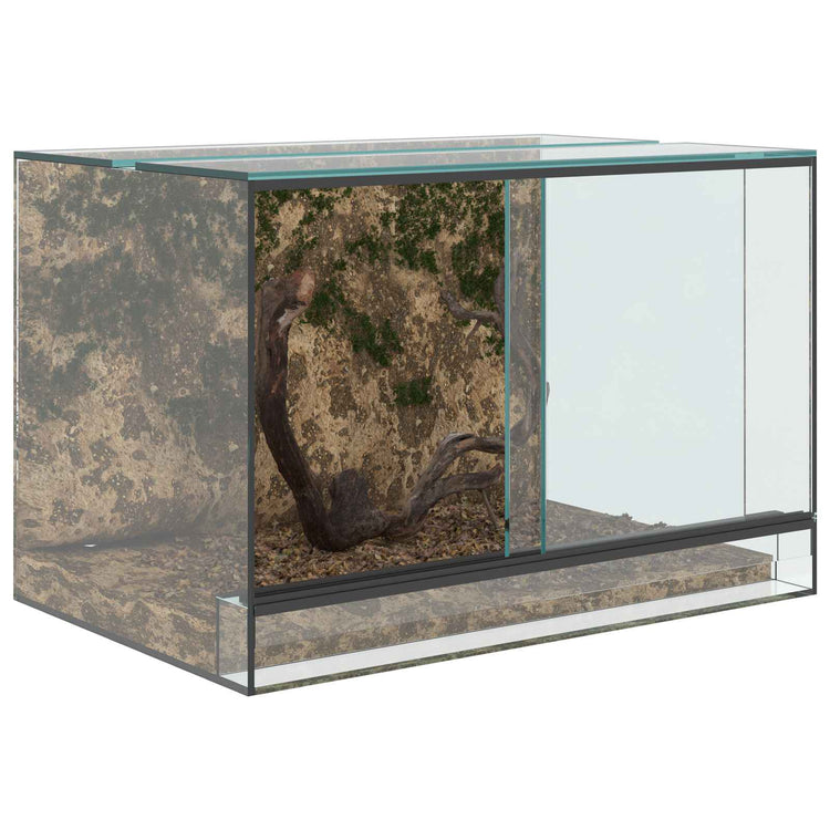 Vidaxx Terrarium mit Stauraum transparentes 60 x 40 x 40 cm großes Glas