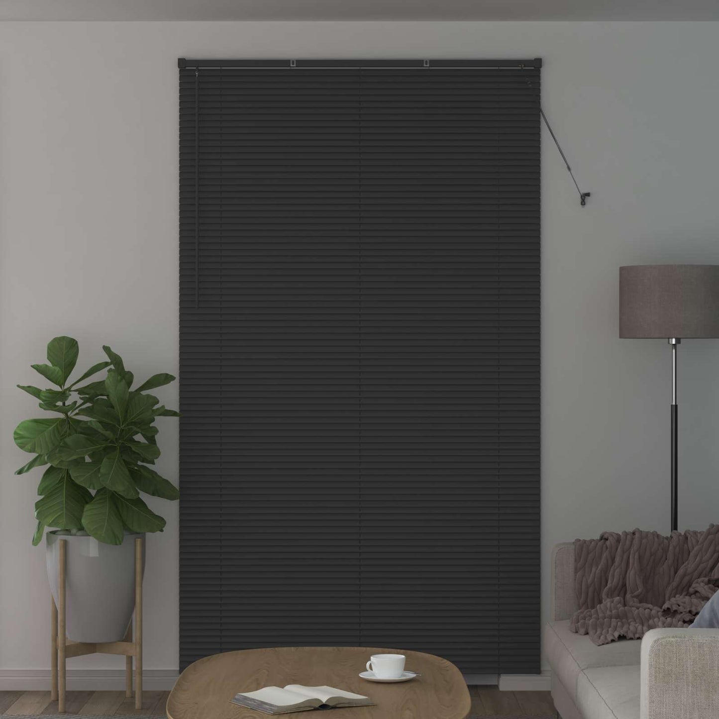 Vidaxx Jalousie verstellbar silbergrau 213 x 130 cm PVC