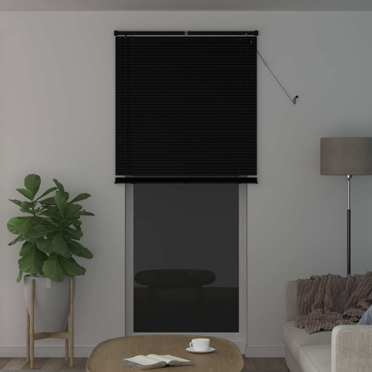Vidaxx Jalousie verstellbar schwarz 213 x 70 cm PVC