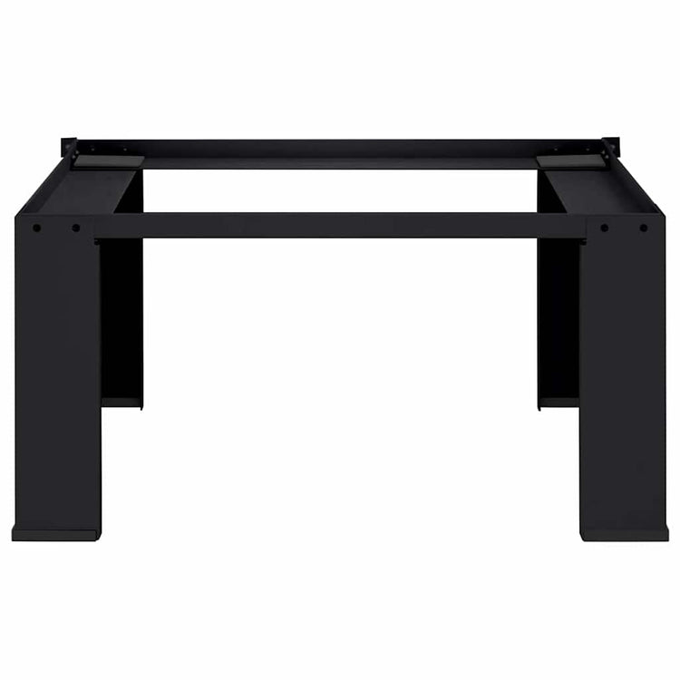 Vidaxx Waschmaschinensockel schwarz 64 x 55 x 32,5 cm Stahl