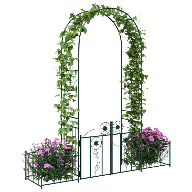 Vidaxxl Gartenbogen mit Schloss Grün 203 x 50 x 218 cm