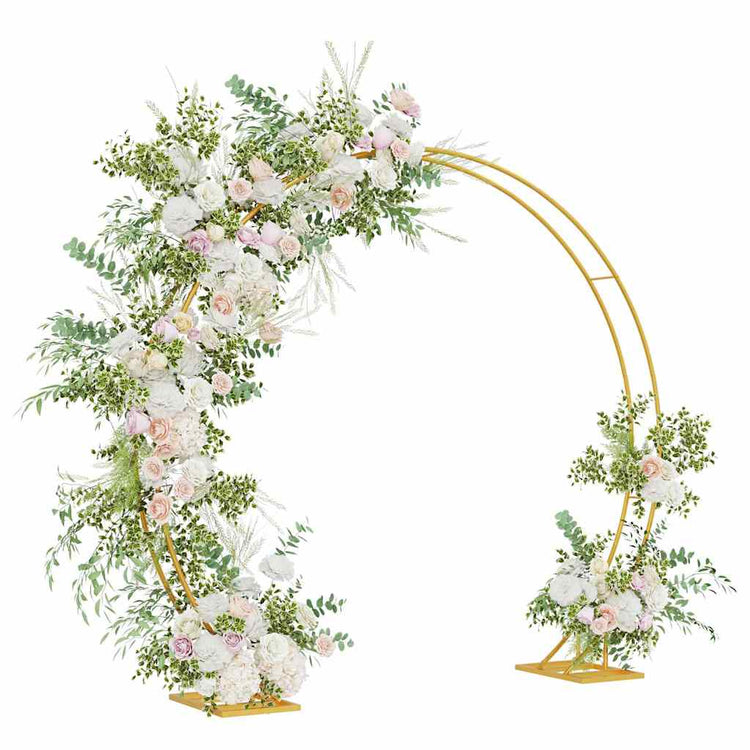 VidaXL Hochzeitskante Gold 220 x 45 x 200 cm Stahl