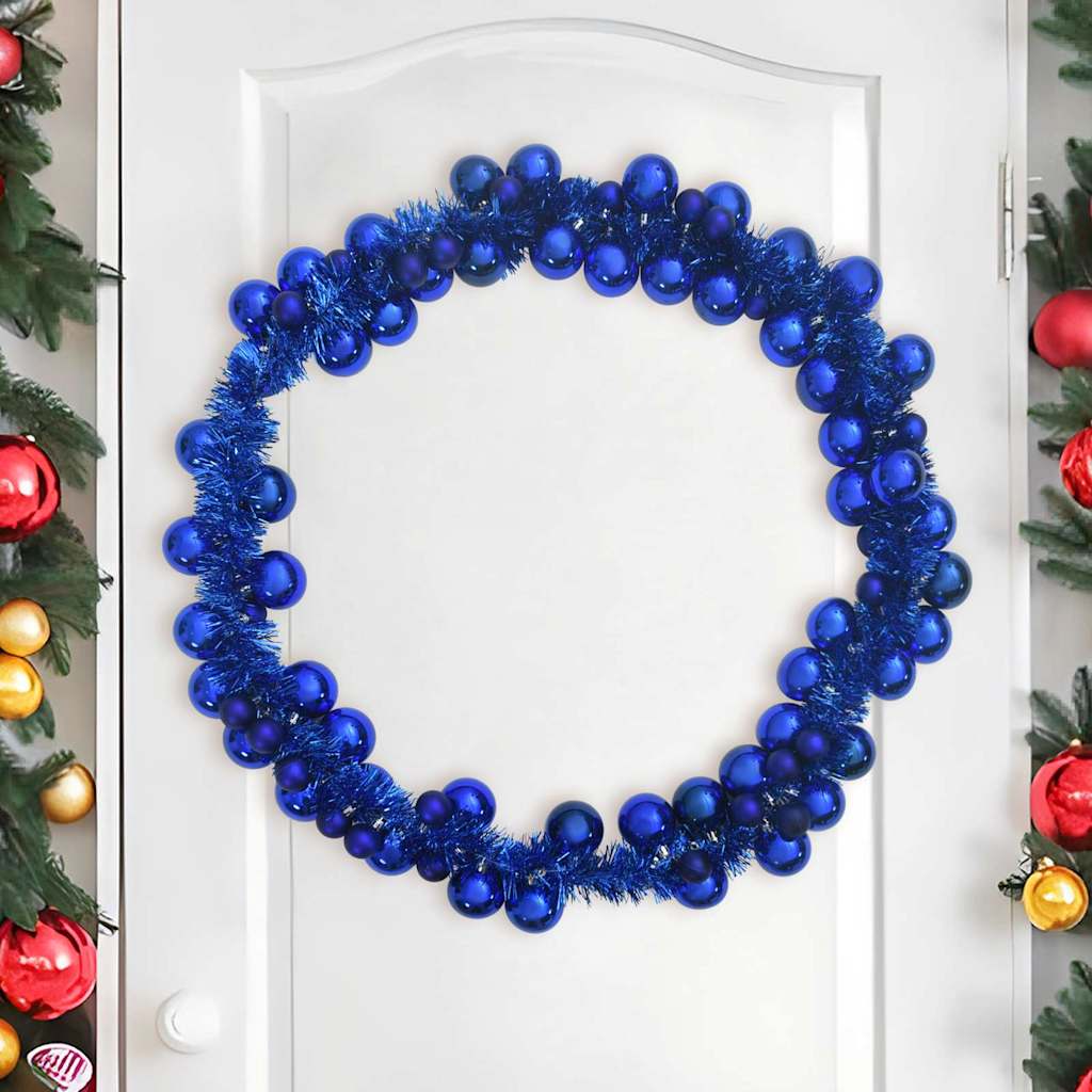 Vidaxx Weihnachtskugelgirlande Blau 186 cm Styropor