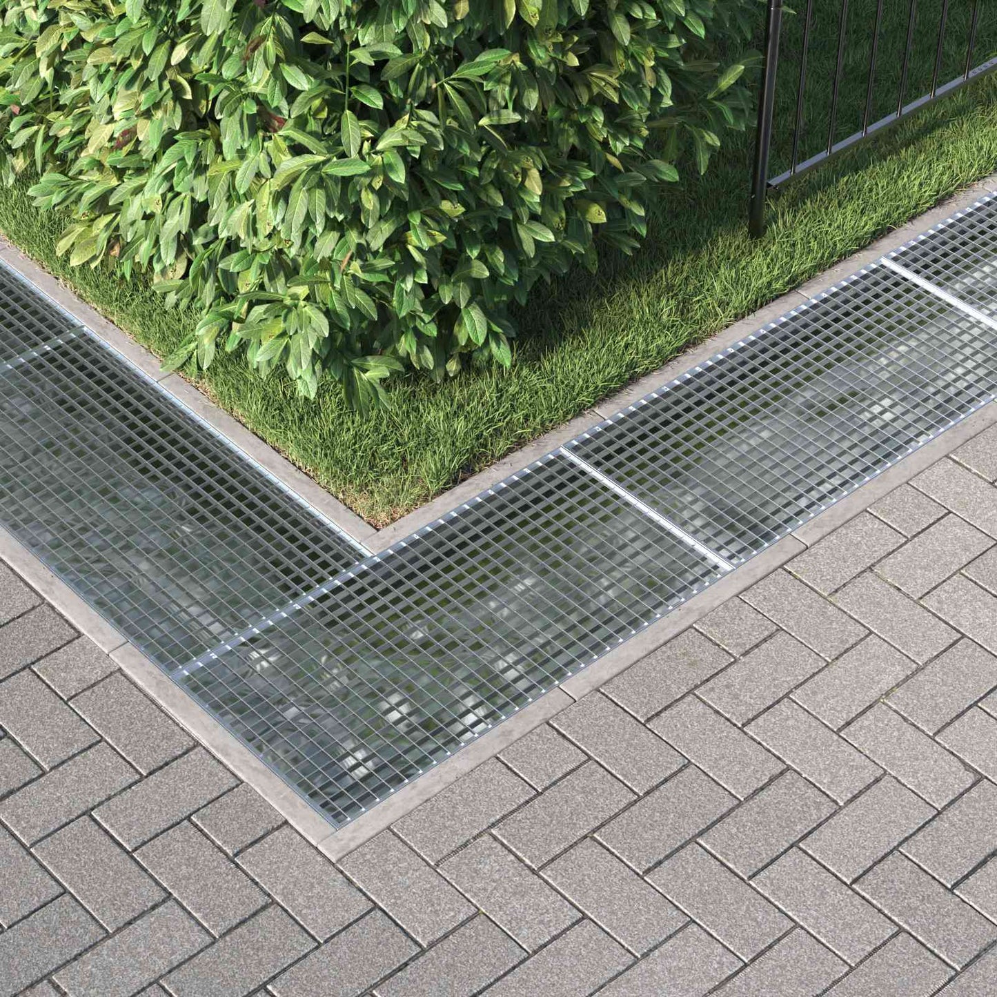 Vidaxl Gitter Silber 100 x 50 x 2 cm feuerverzinkter Stahl