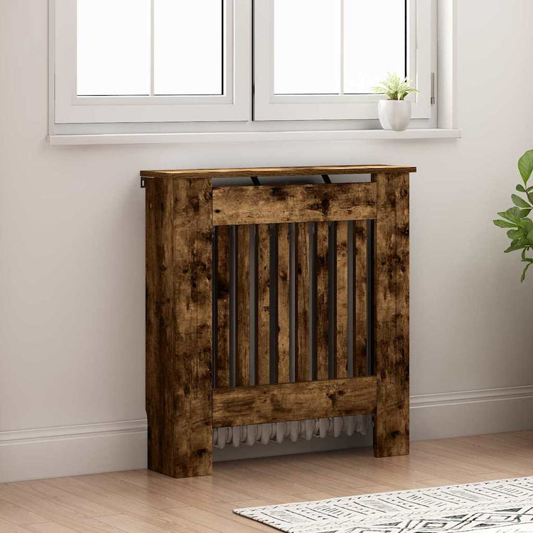 Vidaxxl Heizkörperabdeckung Räuchereiche 78 x 19 x 81,5 cm Holzwerkstoff