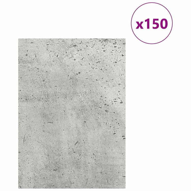 Vidaxx Dekorplatten 150 Stück betongrau 15 x 21 x 0,27 cm Holzwerkstoff