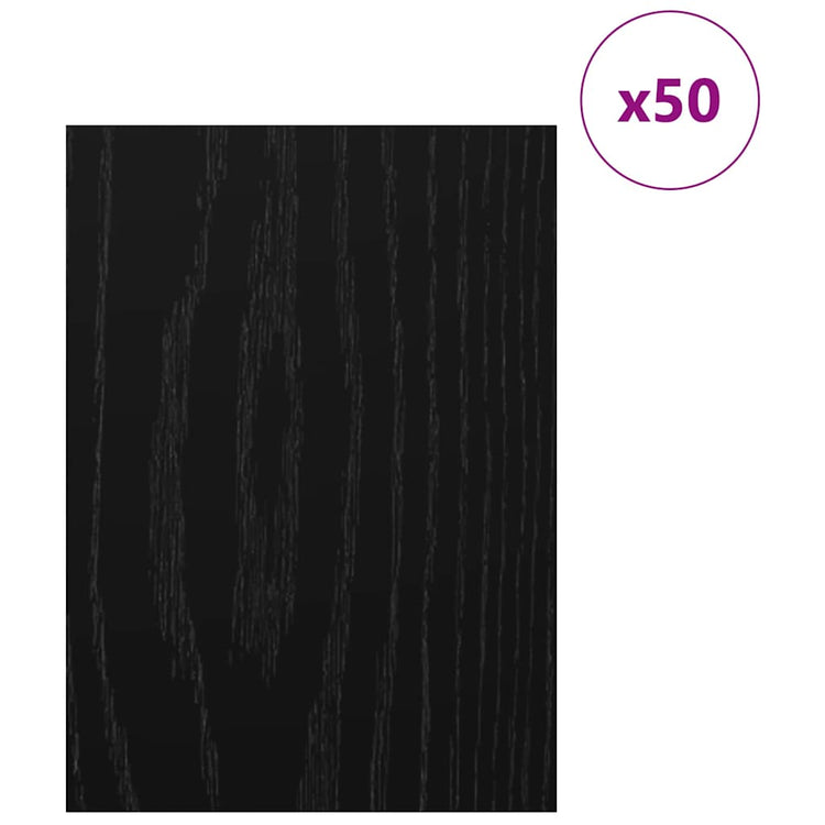 Vidaxx Dekorplatten 50 Stück schwarze Eiche 30 x 42 x 0,27 cm Holzwerkstoff