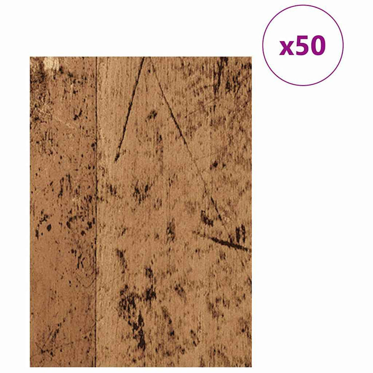 Vidaxx Dekorplatten 50 Stück Altholz 30 x 42 x 0,27 cm Holzwerkstoff