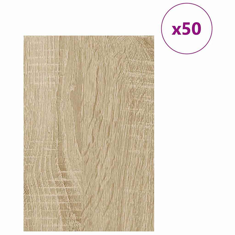 Vidaxx Dekorplatten 50 Stück Sonoma-Eiche 40 x 60 x 0,27 cm Holzwerkstoff