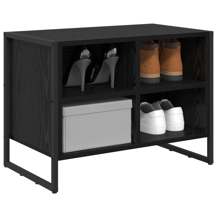 VidaXL Schuhschrank schwarze Eiche 60 x 35 x 44 cm fertiges Holz