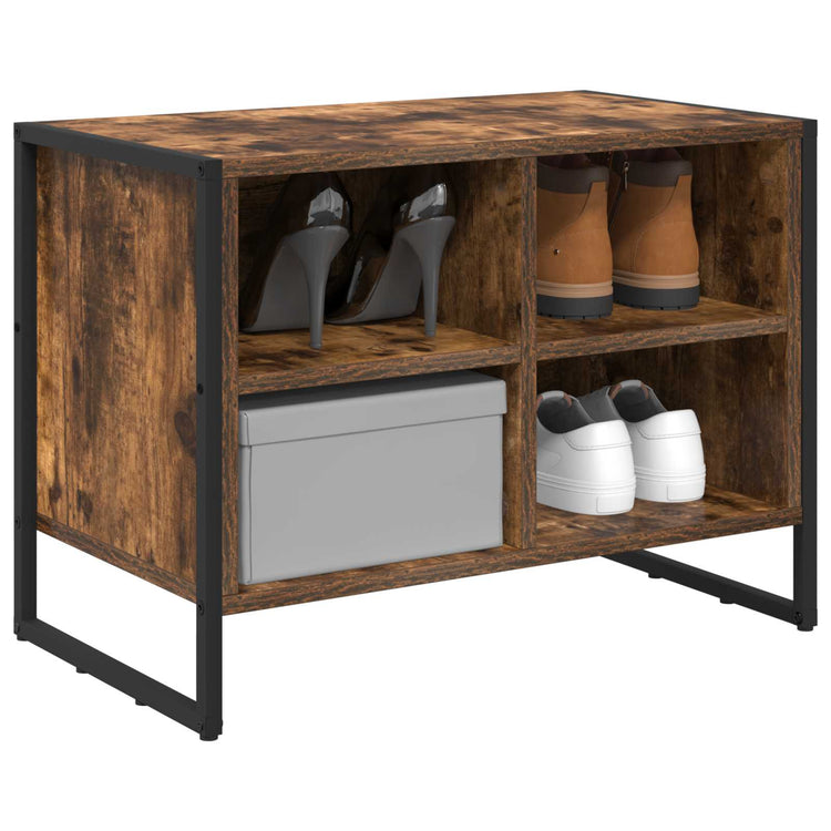 Vidaxx Schuhschrank mit Stauraum Raucheiche 60 x 35 x 44 cm Holzwerkstoff