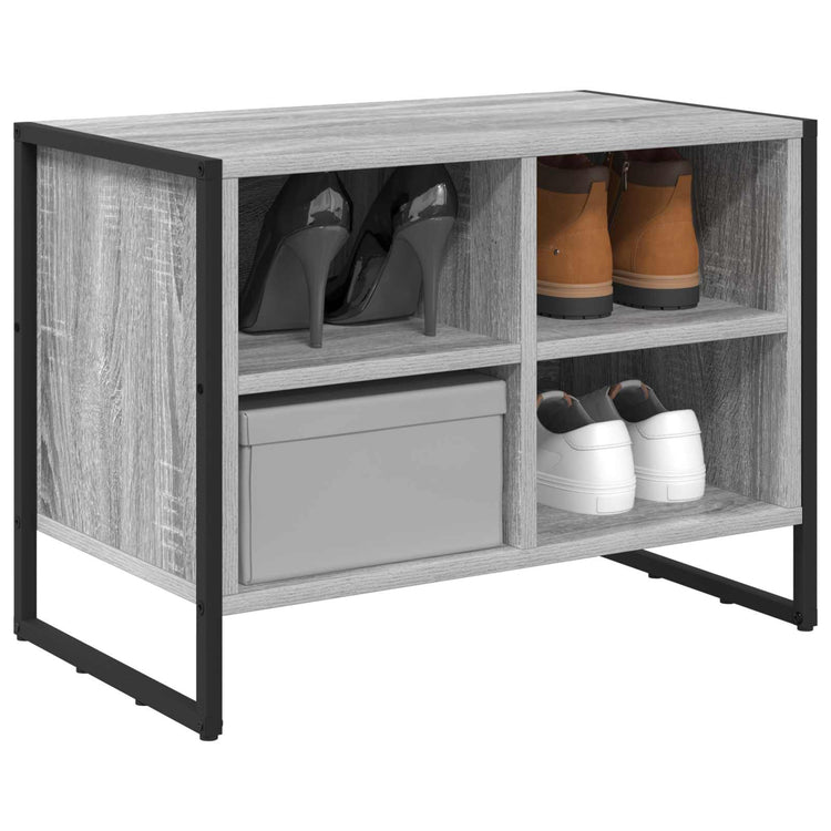 Vidaxl Schuhschrank Sonoma grau 60 x 35 x 44 cm fertiges Holz