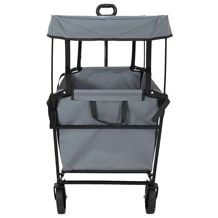 Vidaxx faltbarer Handwagen grau 105 x 56,5 x 116 cm Oxford-Stoff