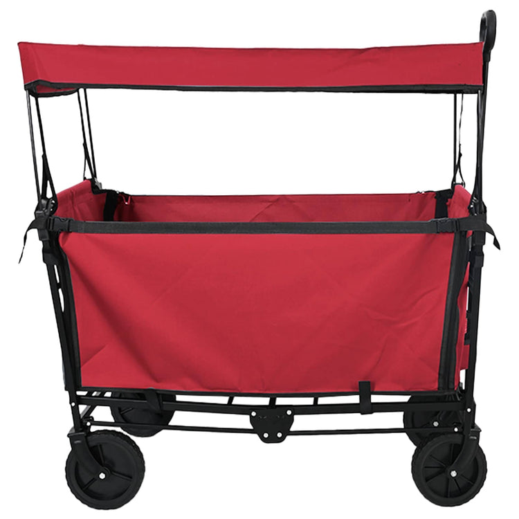 Vidaxx faltbarer Handwagen rot 105 x 56,5 x 116 cm Oxford-Stoff