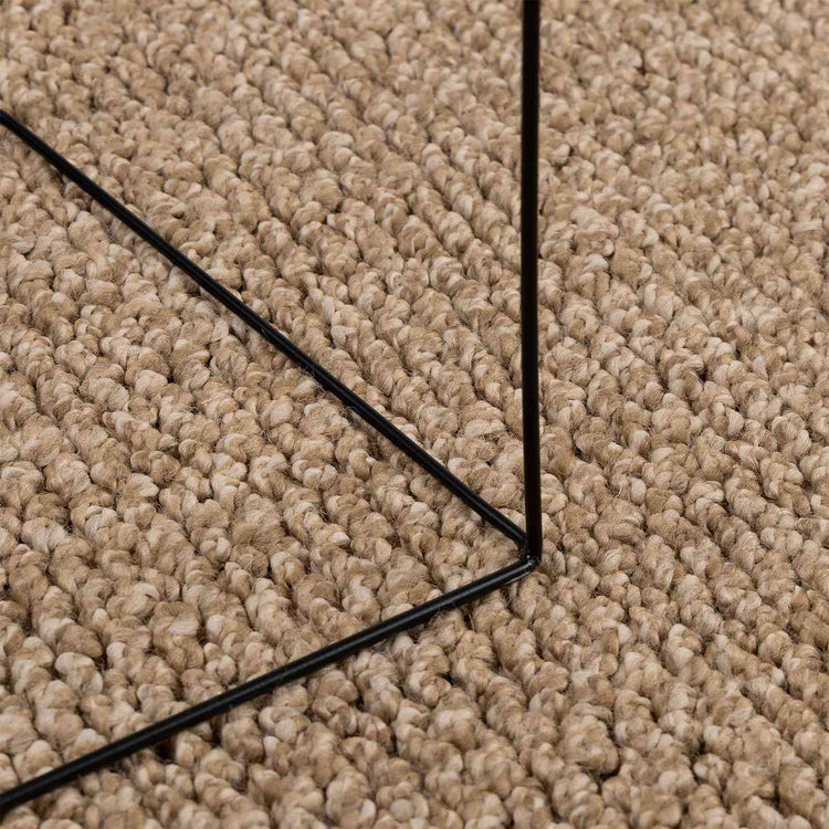 VidaXL Teppiche rund Huarte Natur ø 160 cm Polyester