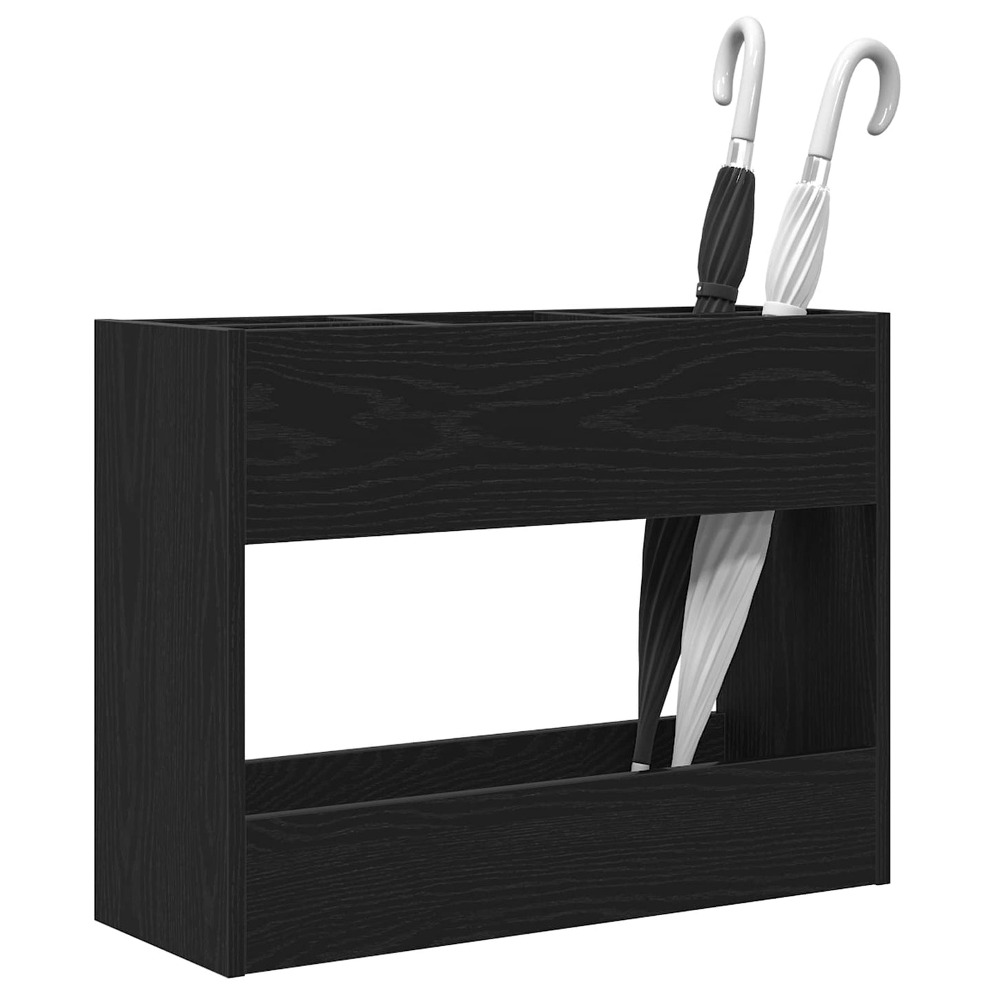 Vidaxx Regenschirm Standard Eiche schwarz 65 x 24 x 50 cm Holzwerkstoff