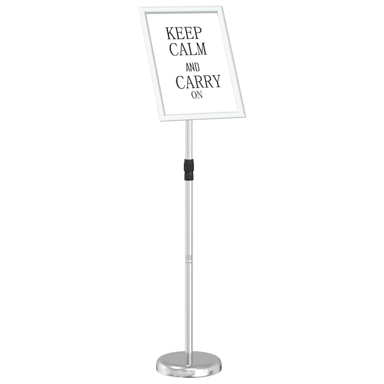 VidaXL Messedisplays Silber 25 x 25 x 125 cm Aluminium
