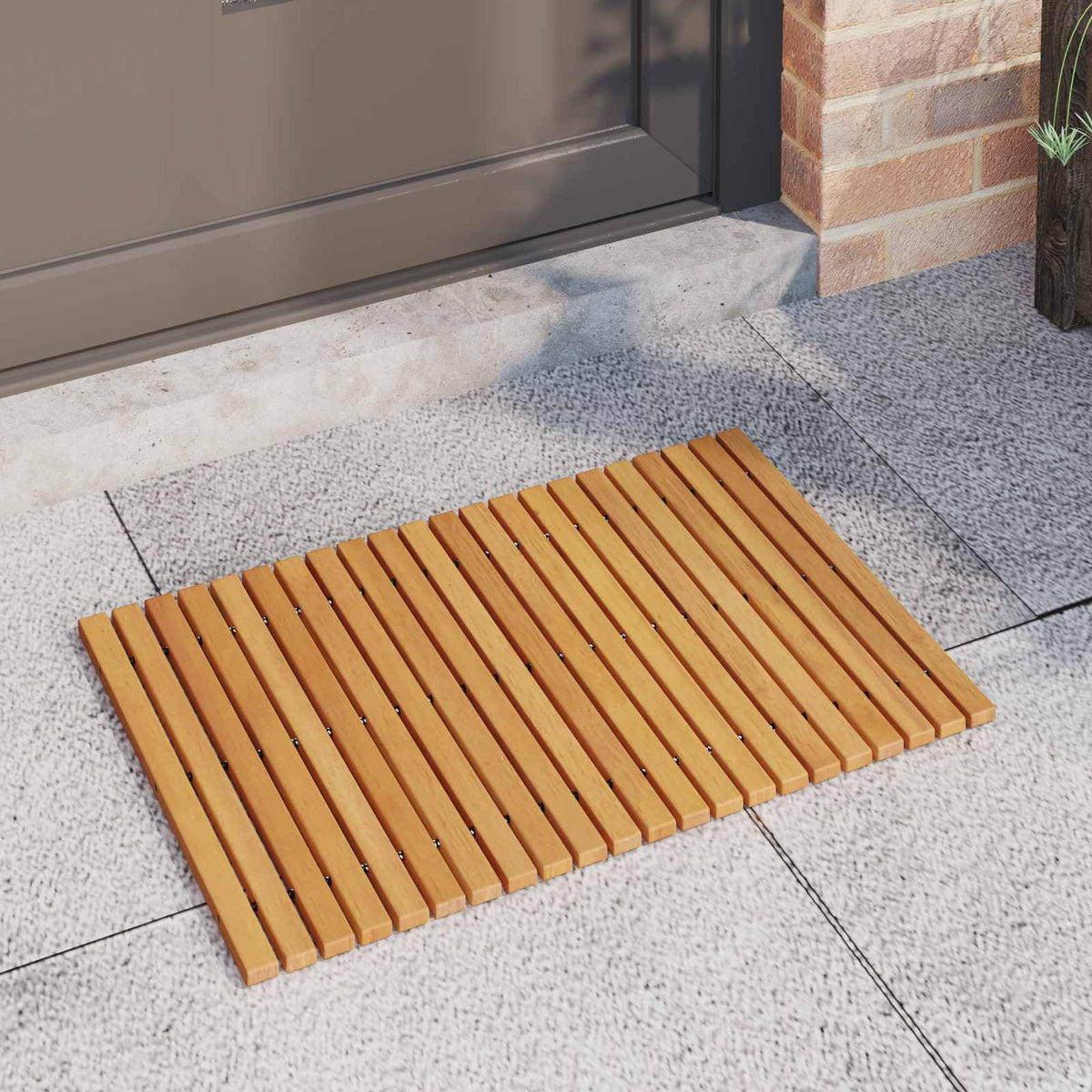 Vidaxx Badematte braun 60 x 40 cm massives Akazienholz