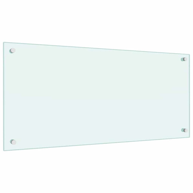 Vidaxxl Küchenrückwand 2 Stück weiß 90 x 40 cm Hartglas