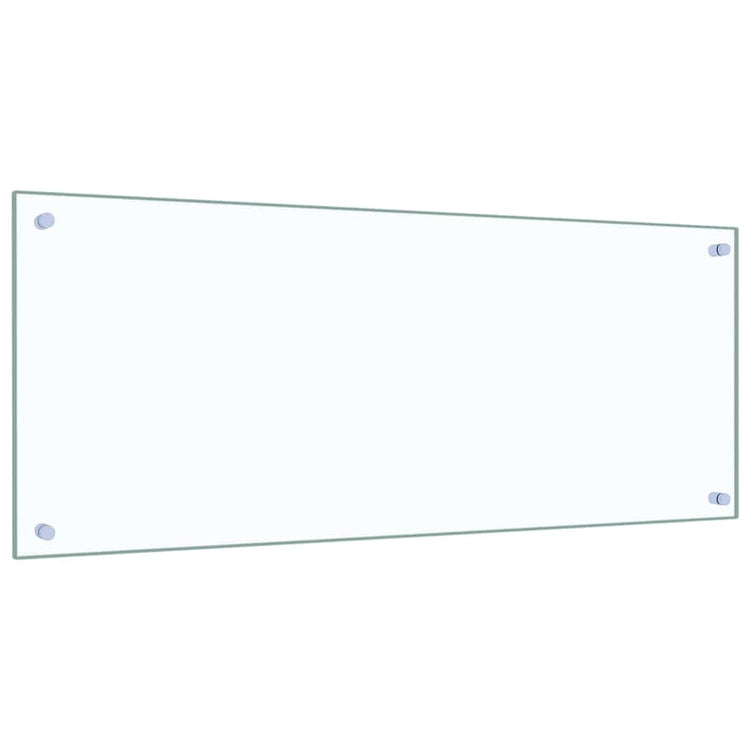 VidaXL Küchenrückwand 2 Stück transparent 100 x 40 cm Hartglas